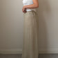 Pure linen beige skirt