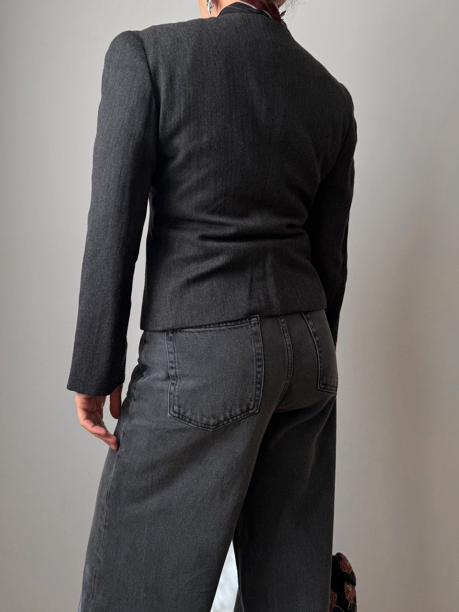 Pure wool grey jacket
