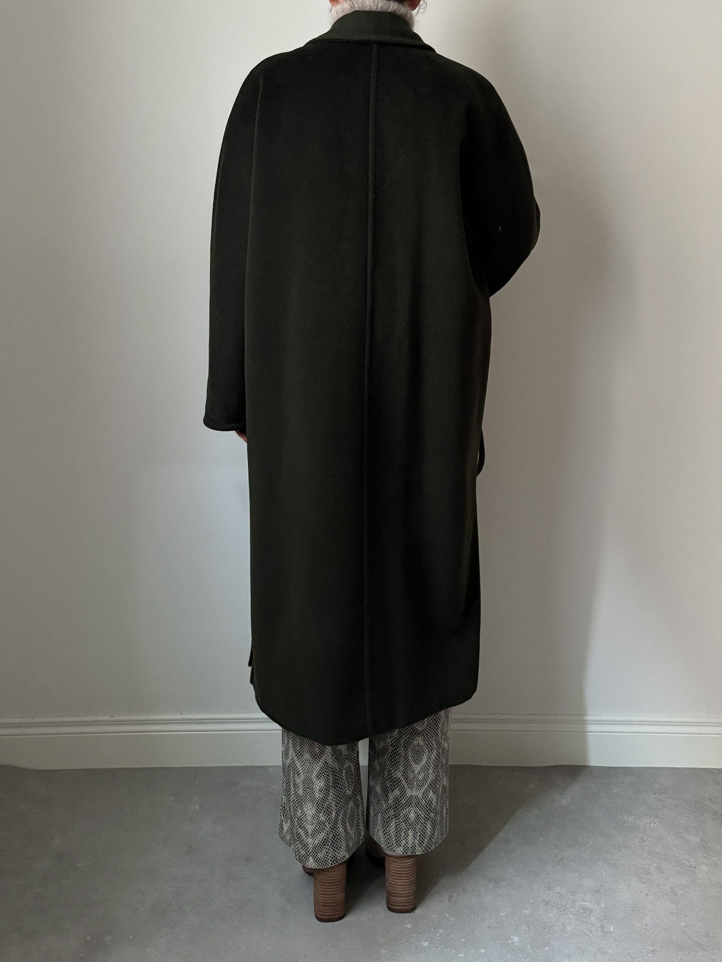 Marina Rinaldi pure wool green coat