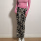 Velvet animalier pants