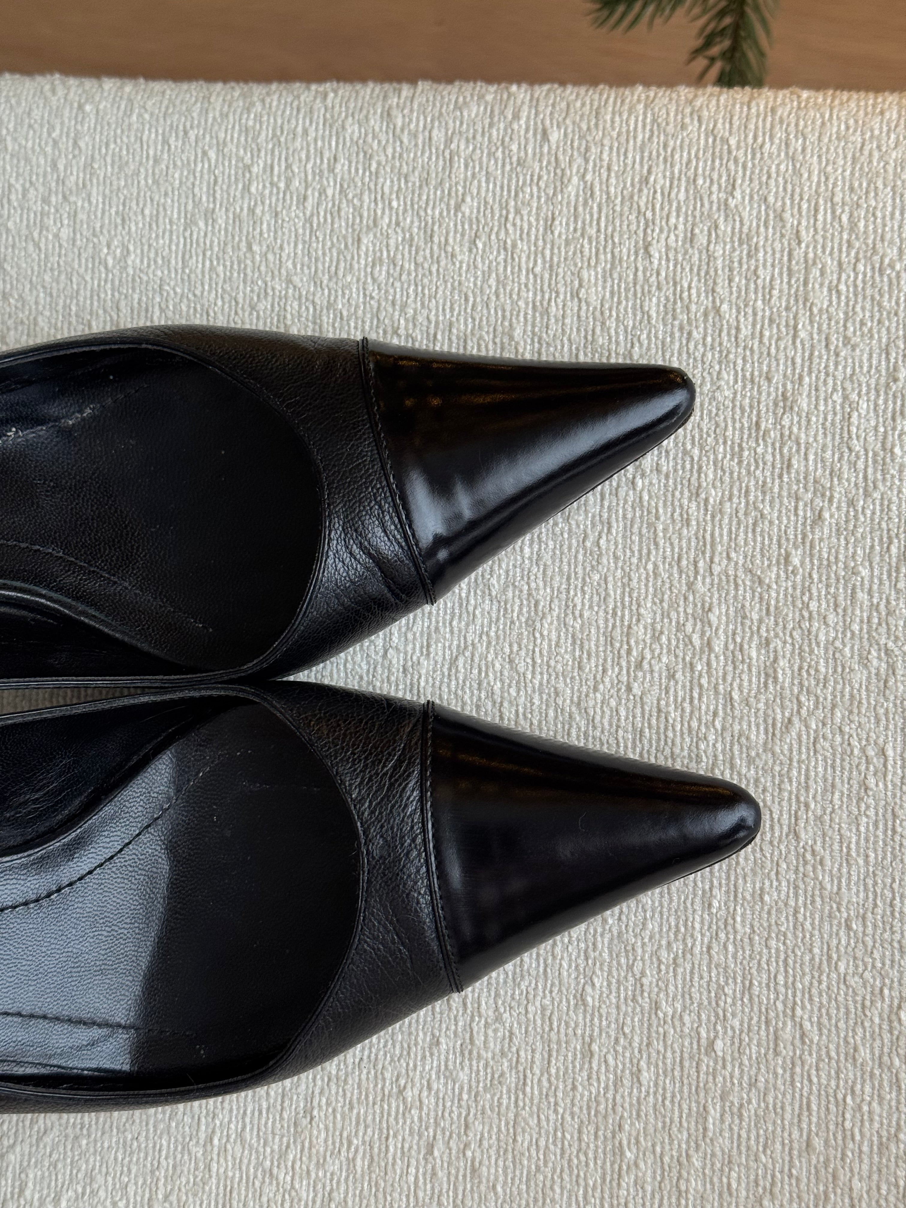 Gucci real leather slingback