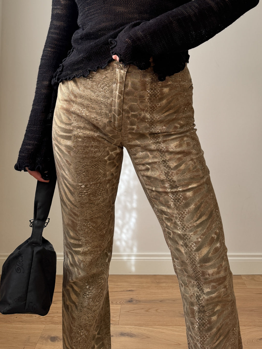 Cotton printed pants