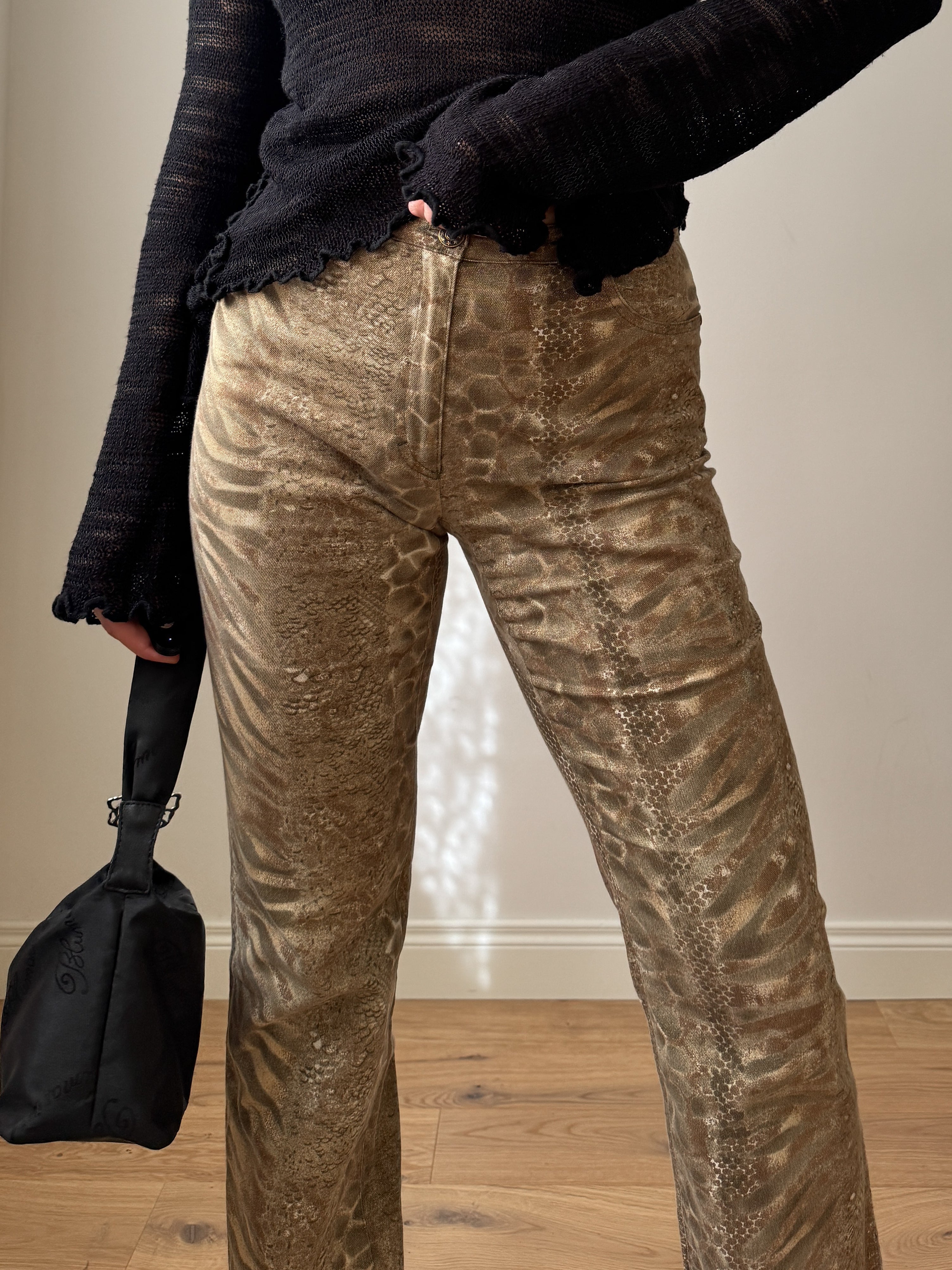 Cotton printed pants