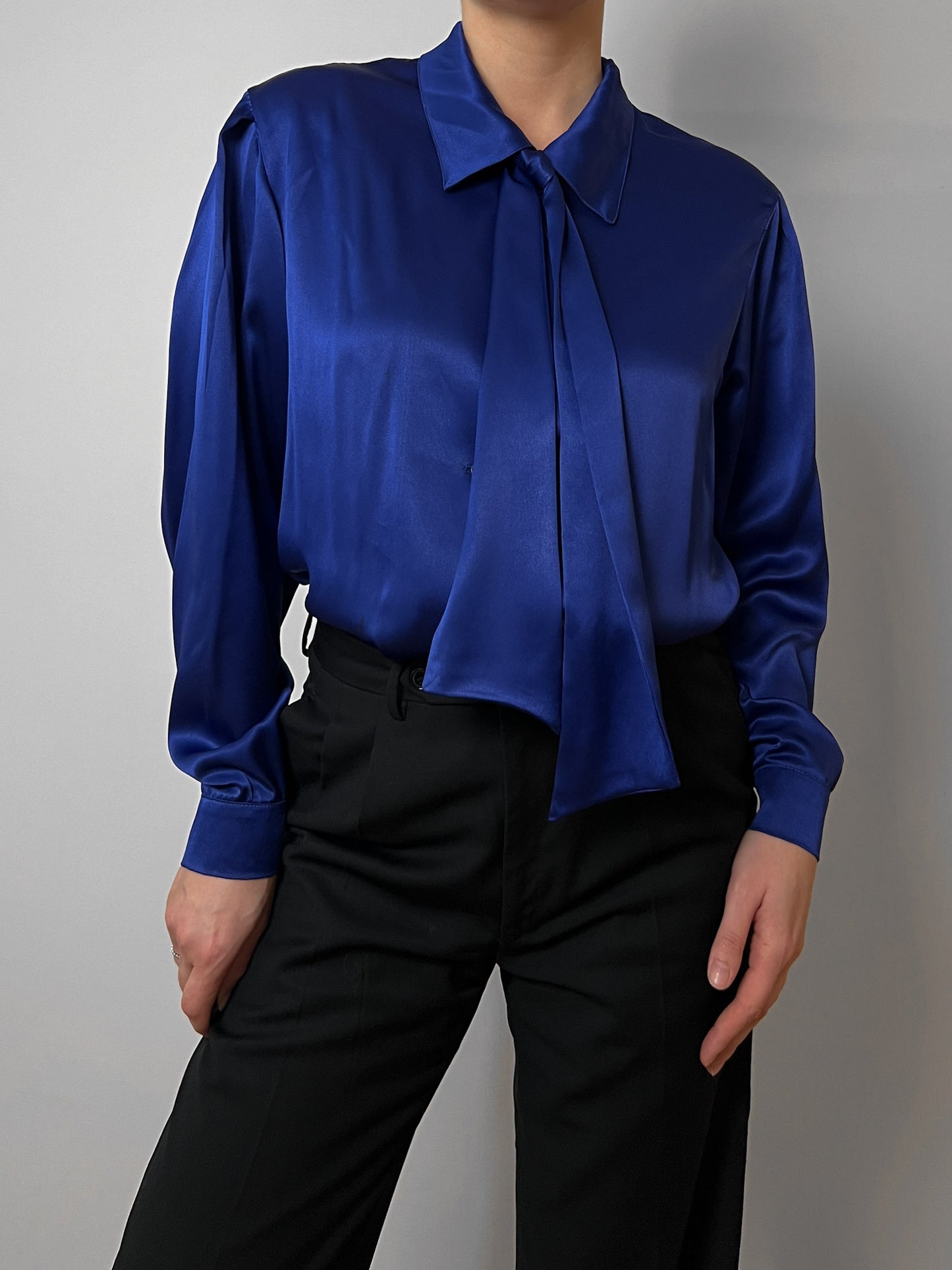 Cacharel electric blue blouse