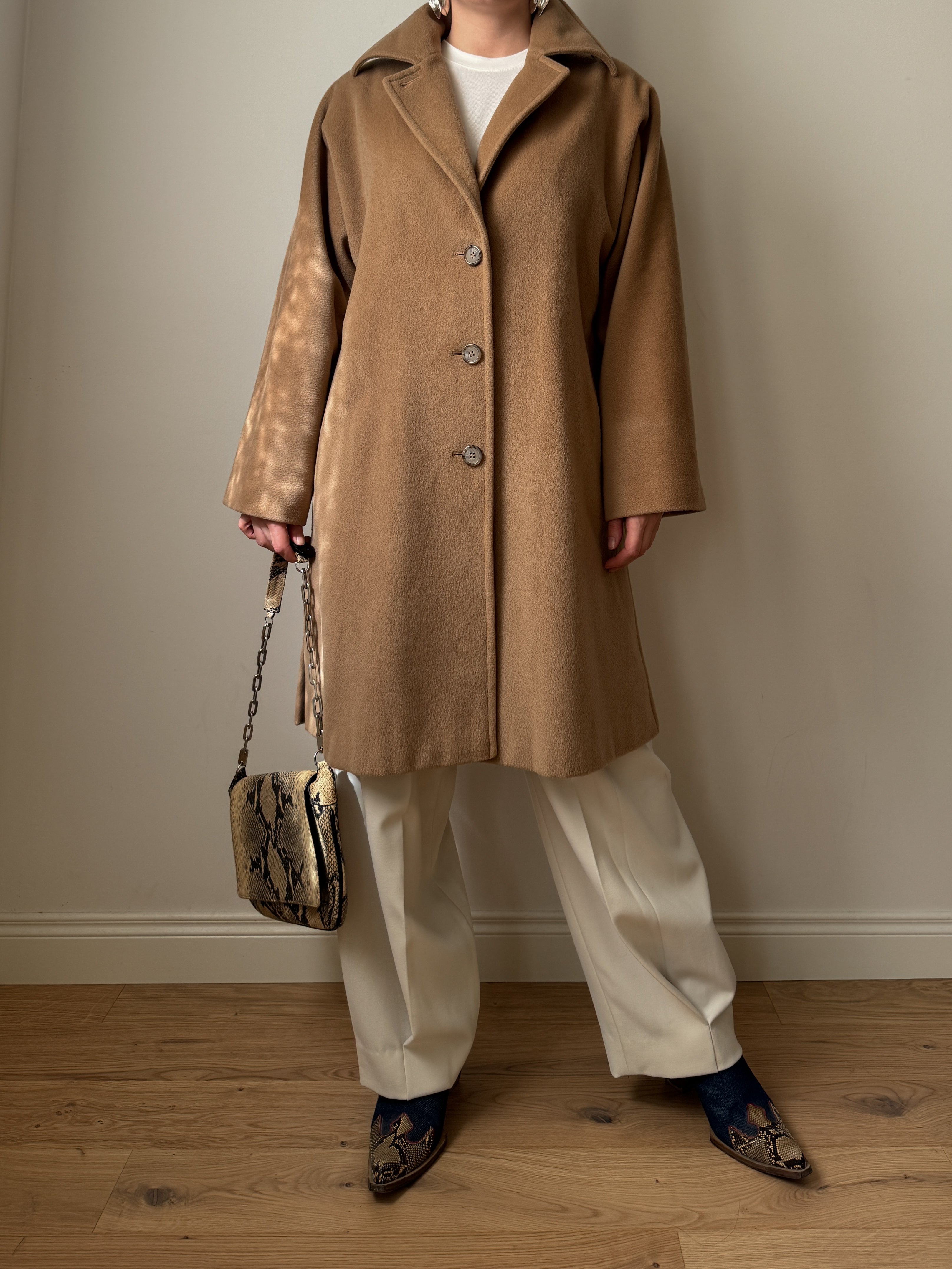 Max Mara pure wool camel caban