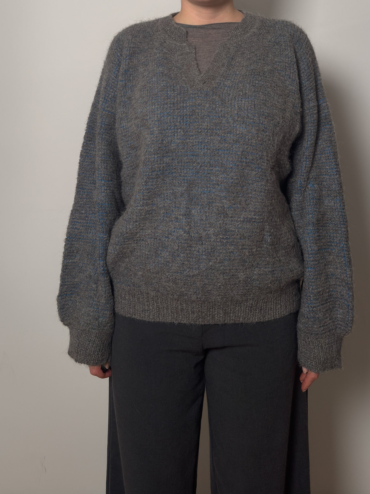 Pure wool grey pull