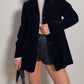 Velvet blue blazer
