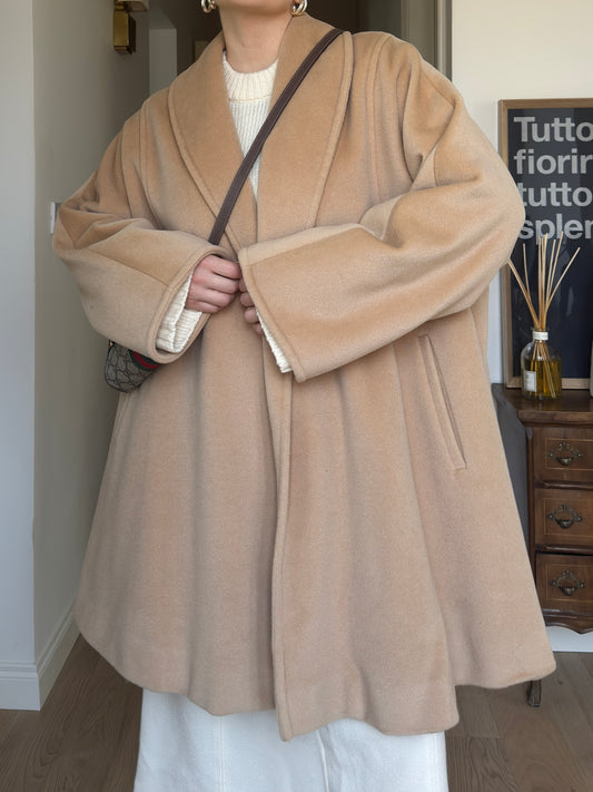 Max Mara pure wool sand coat