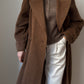 Wool, alpaca and mohair camel coat