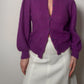 Super kid mohair violet cardigan