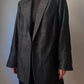 Shantung silk black blazer