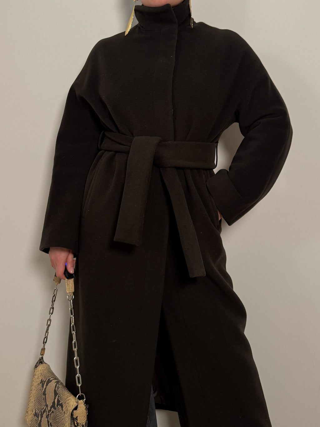 Wool and cashmere fondant coat