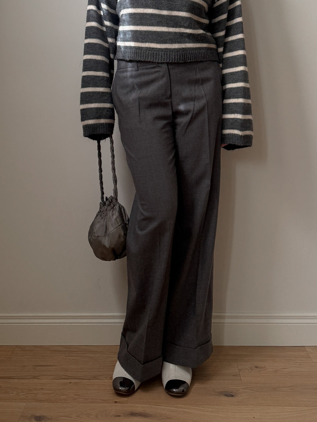 Pure wool grey pants