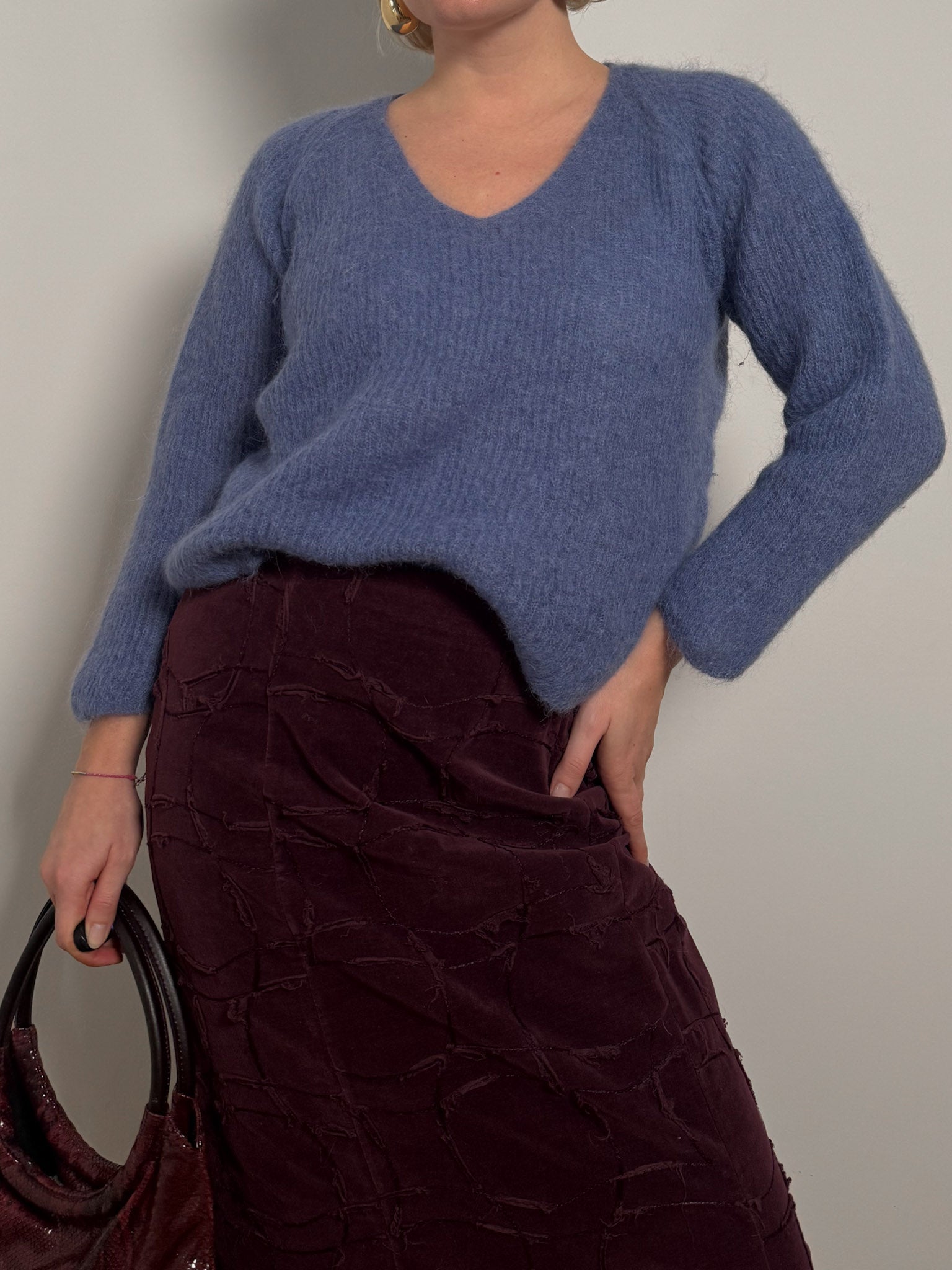 Max Mara mohair and alpaca pull