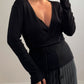 Viscose black cardigan