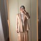Viscose and wool pink blazer
