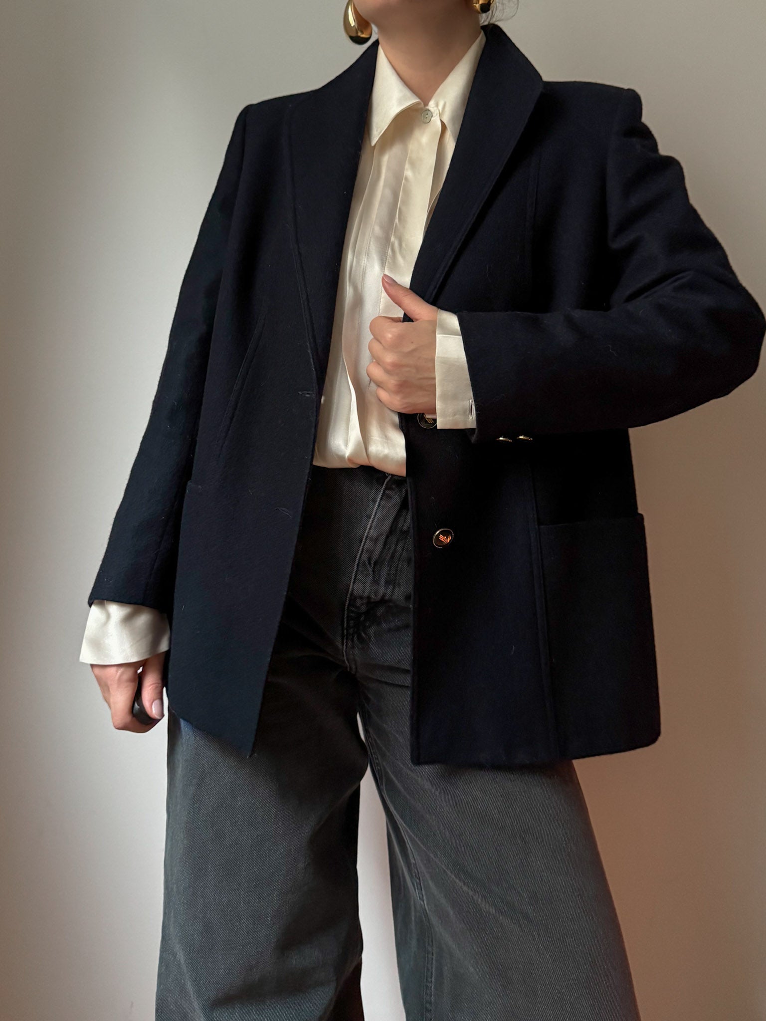 Elena Mirò wool blue blazer