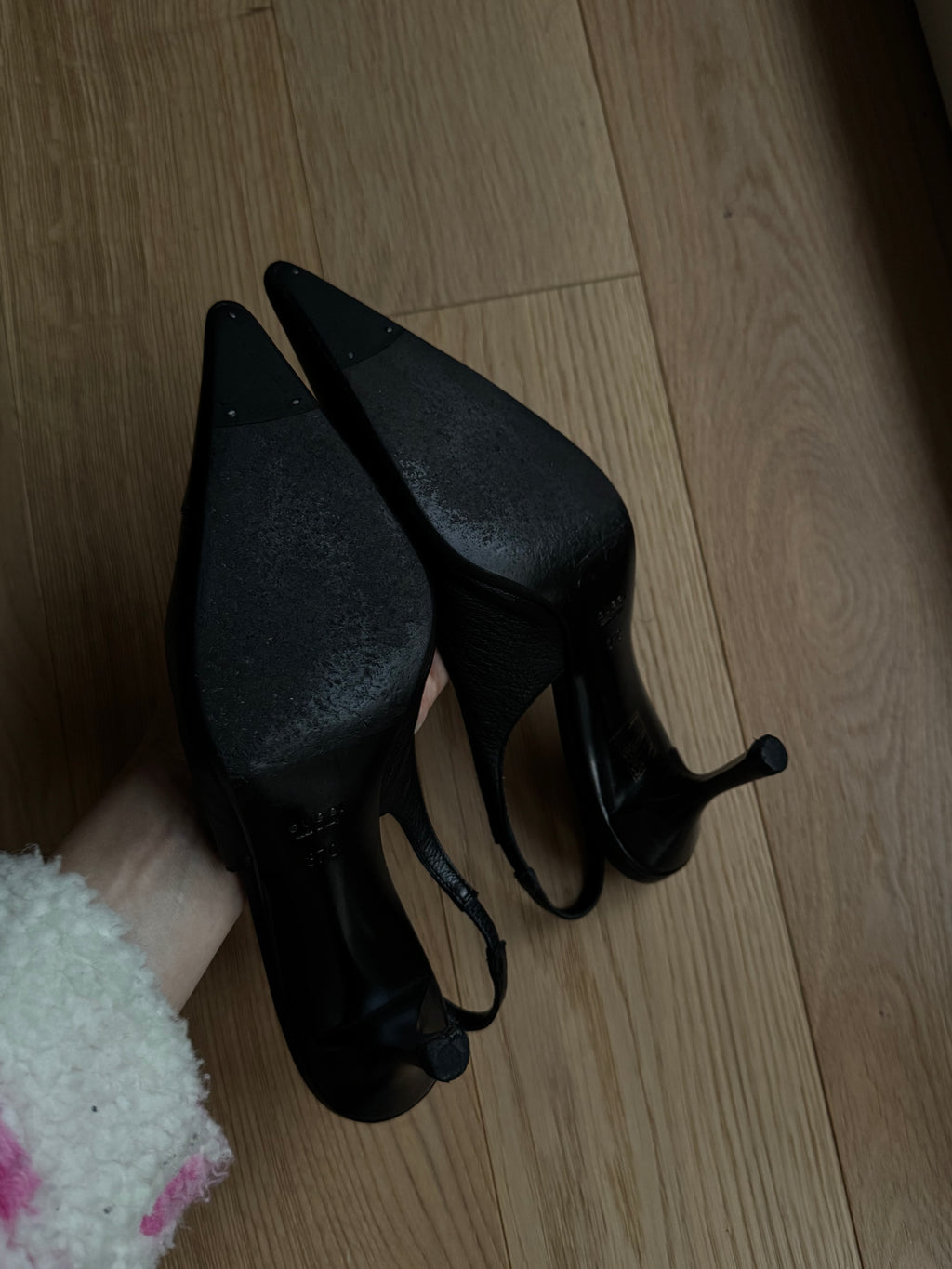 Gucci real leather slingback