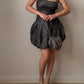 Voluminous grey balloon dress