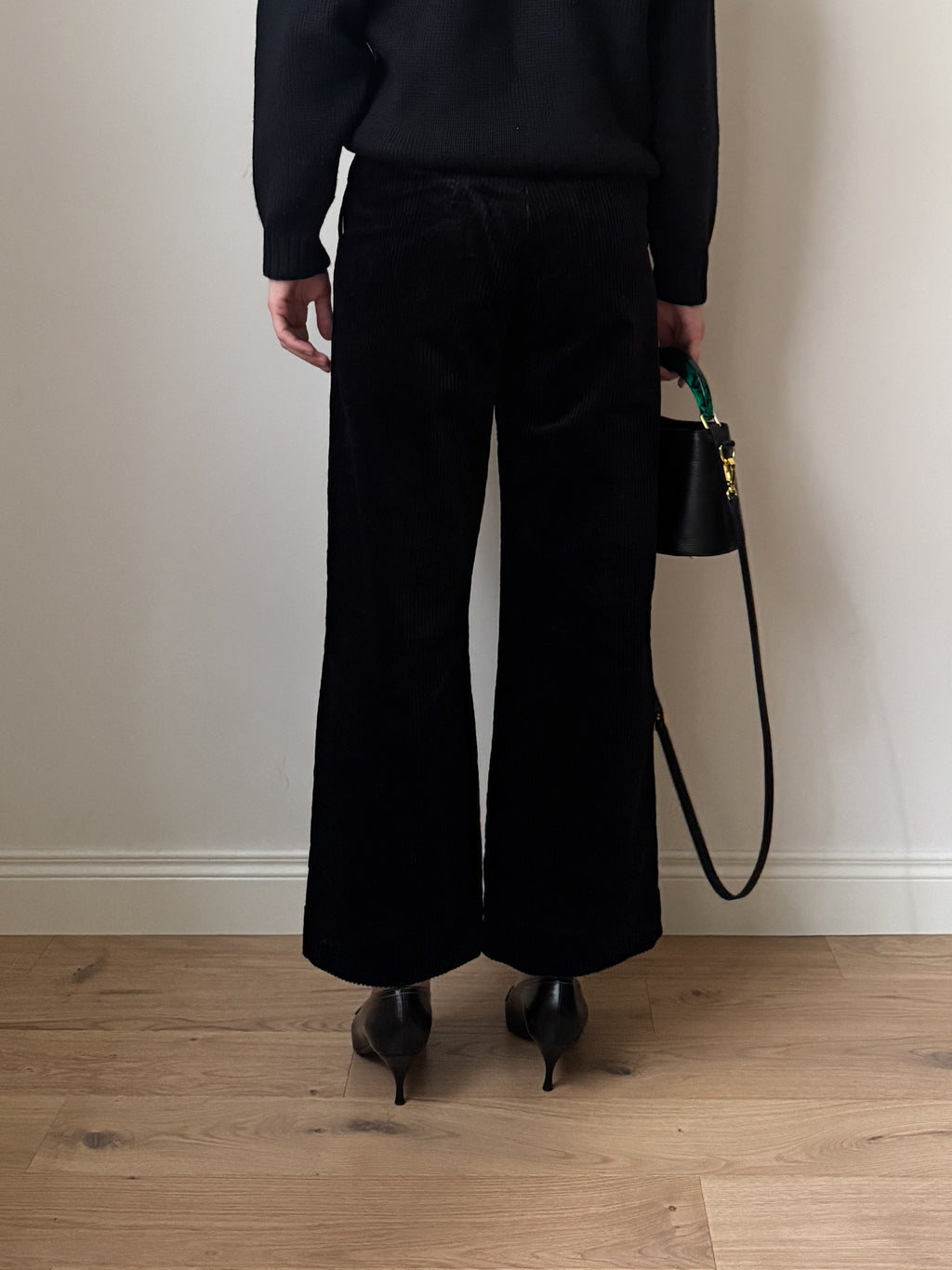 Momonì velvet black pants