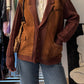Wool and suede caramel jacket