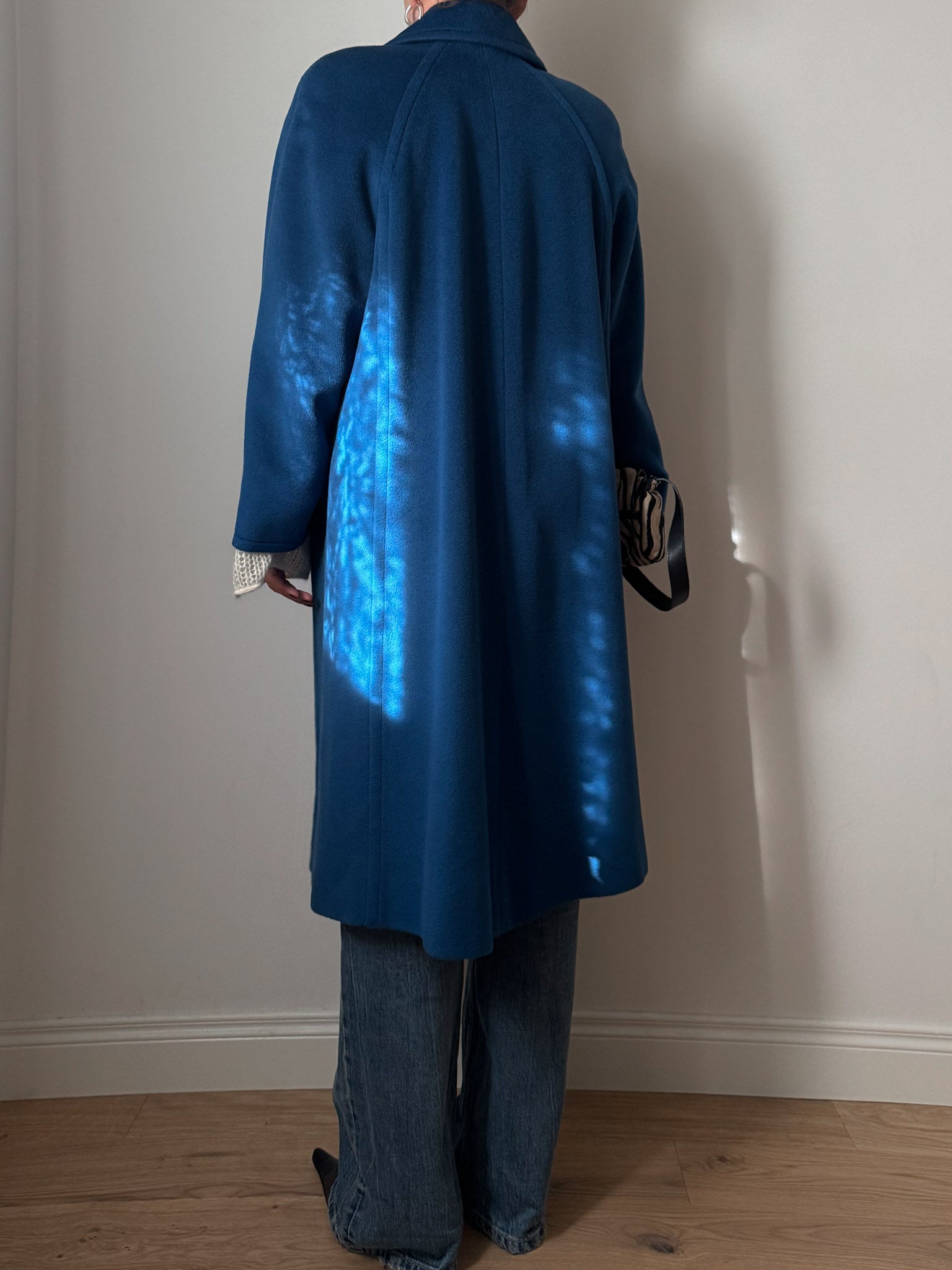 Piacenza pure virgin wool cobalt coat