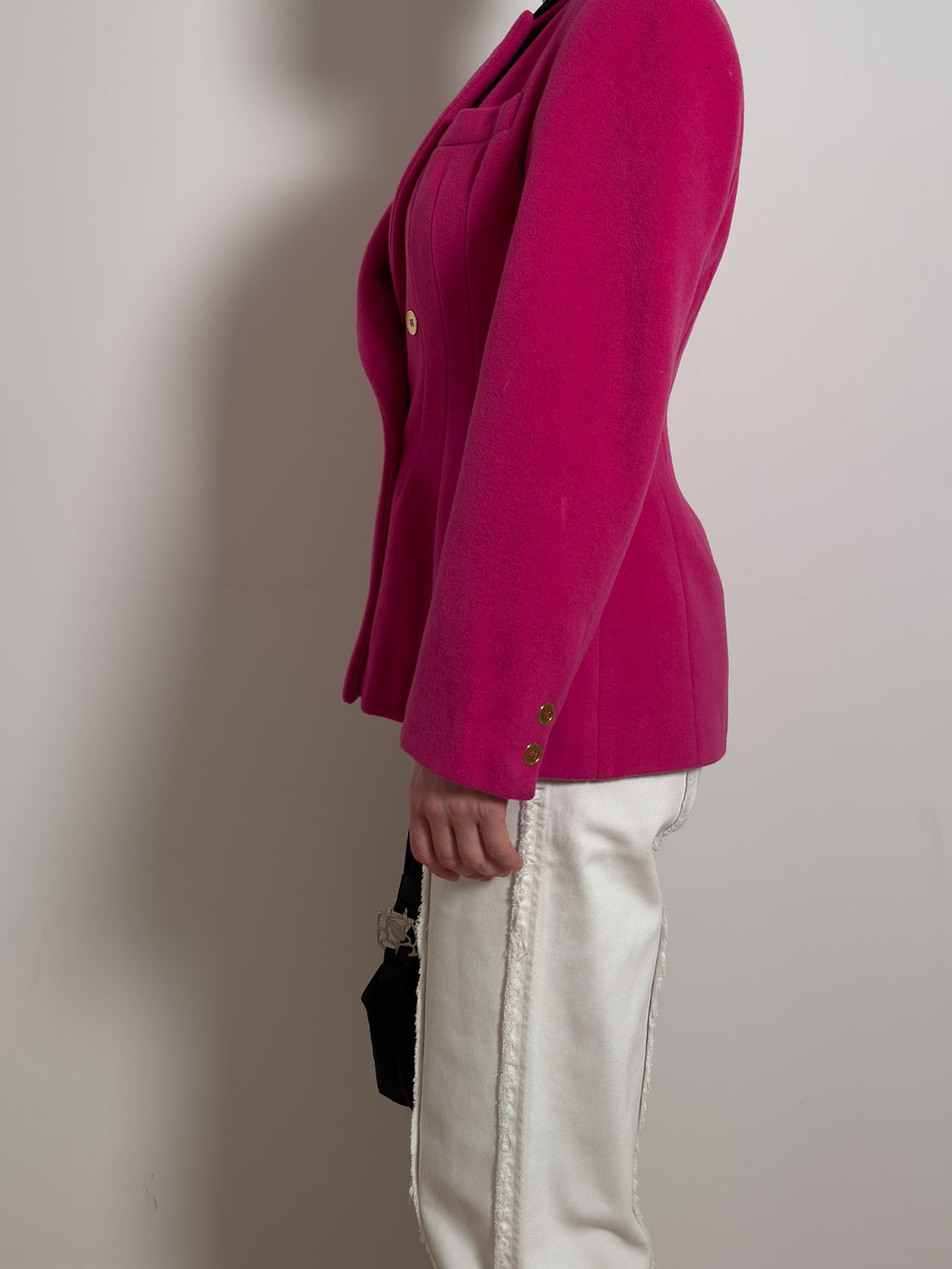 Pure wool cyclamen blazer