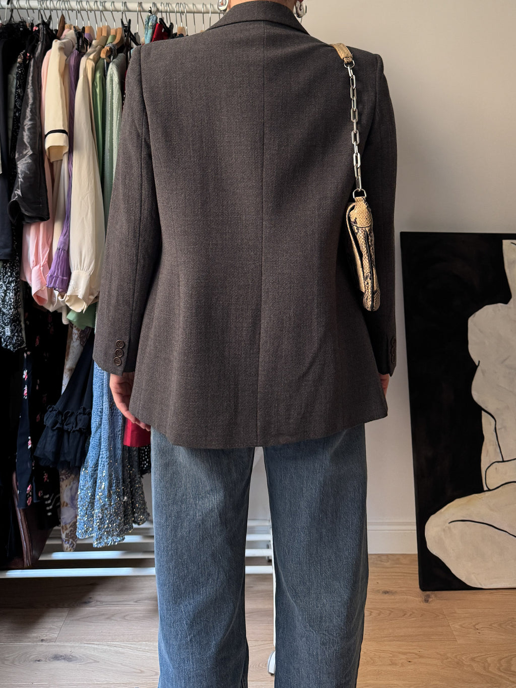 Pure wool grey blazer