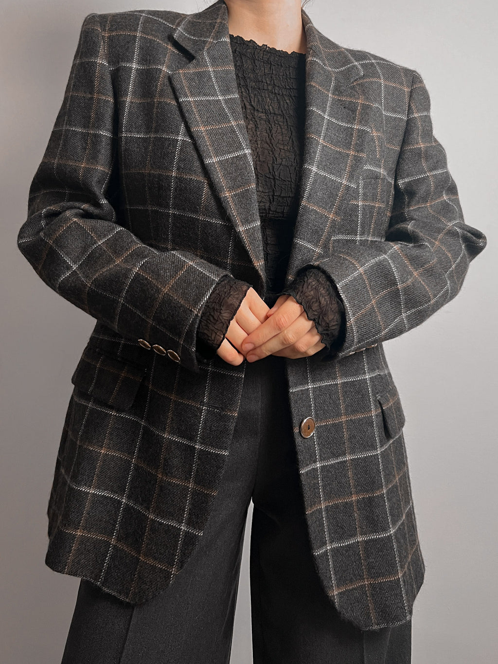 Seventy alpaca and wool blazer