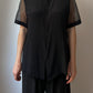 Silk blend black shirt