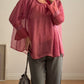 Pure silk mauve blouse