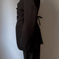Brando pinstriped black blazer