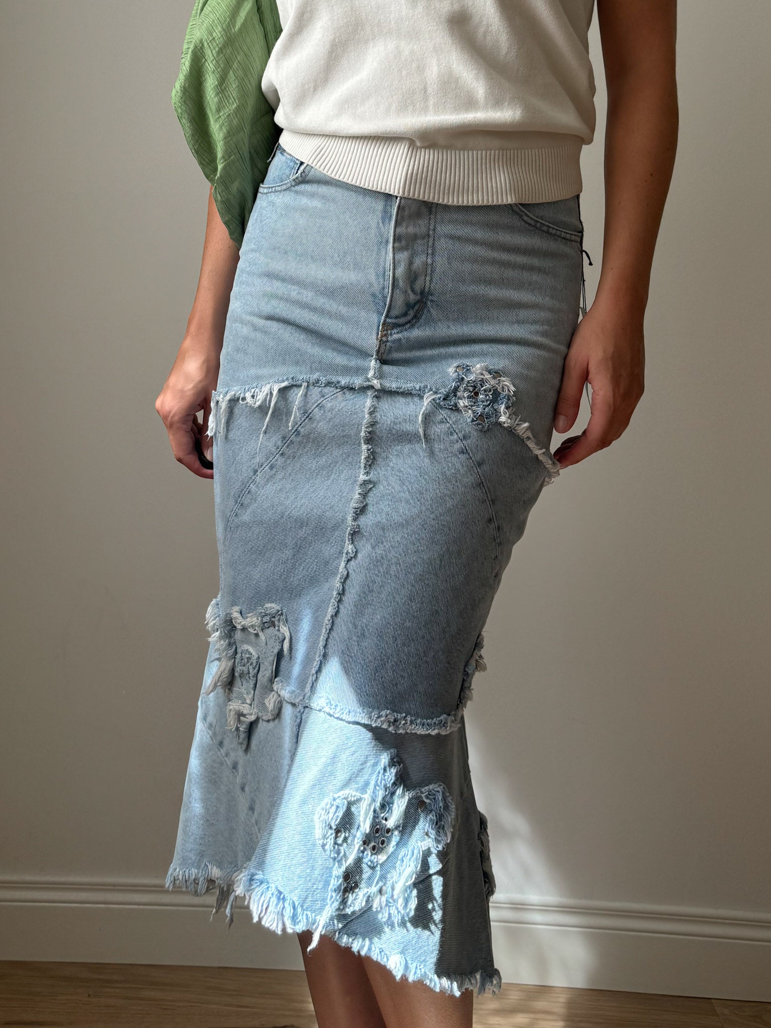 Denim siren skirt