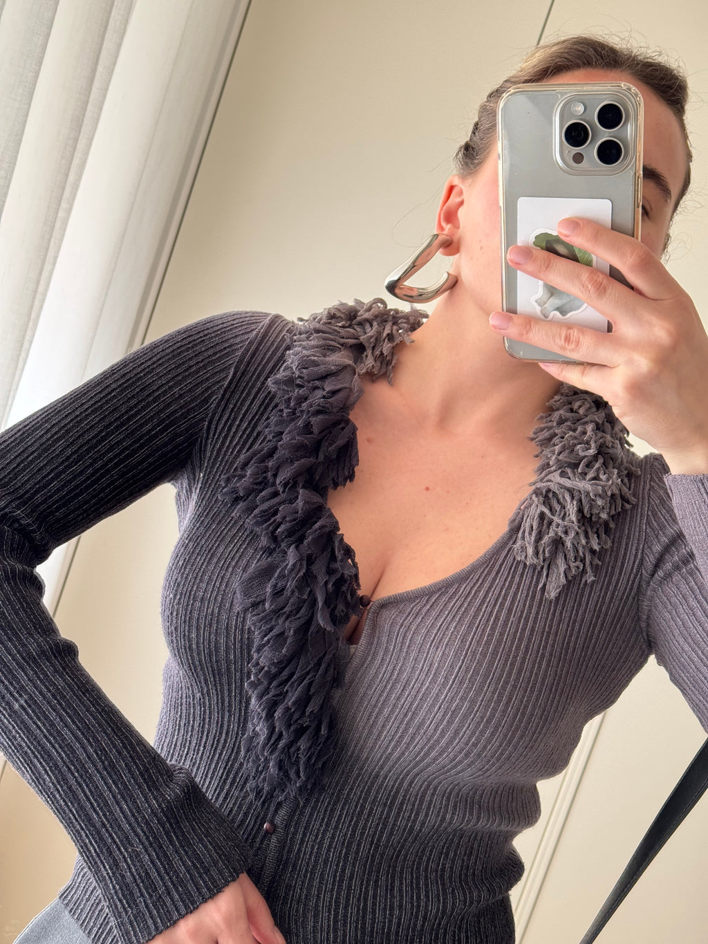 Roberto Cavalli grey cardigan