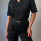 Pure viscose black polo