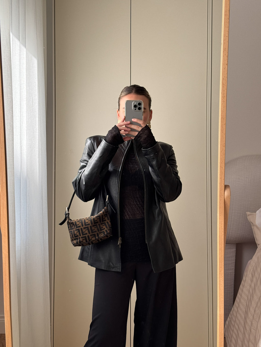 Genuin leather black jacket