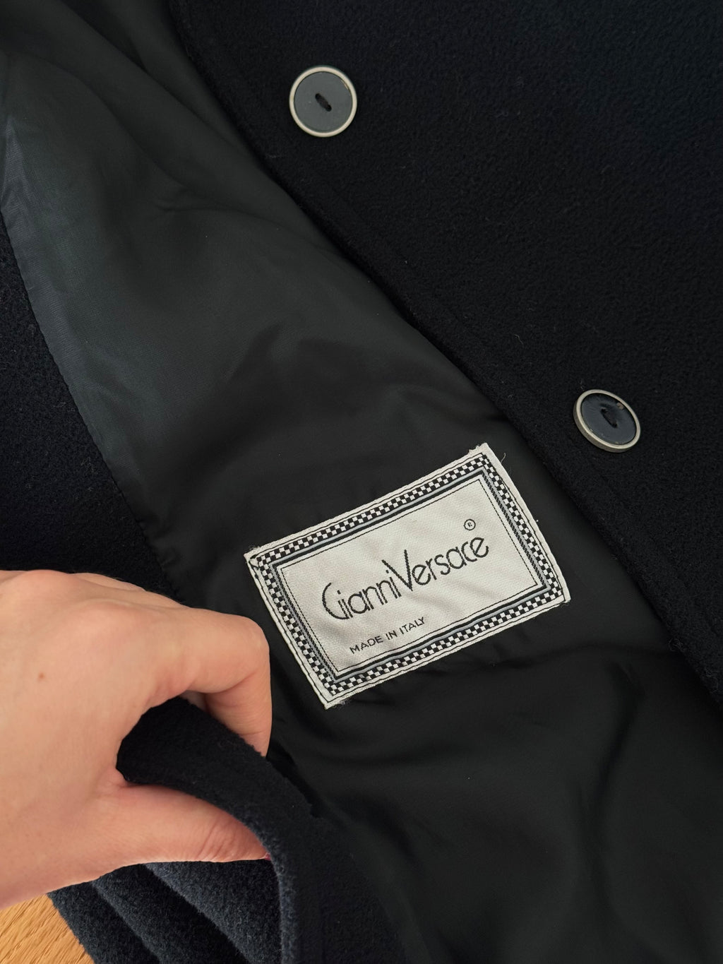 Gianni Versace wool and cashmere coat
