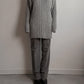 Pure wool grey long sweater