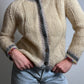 Pure wool embroidered ivory cardigan