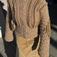 Pure wool camel cardigan