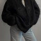 Mohair black cardigan