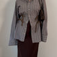 Isotta striped brown cotton