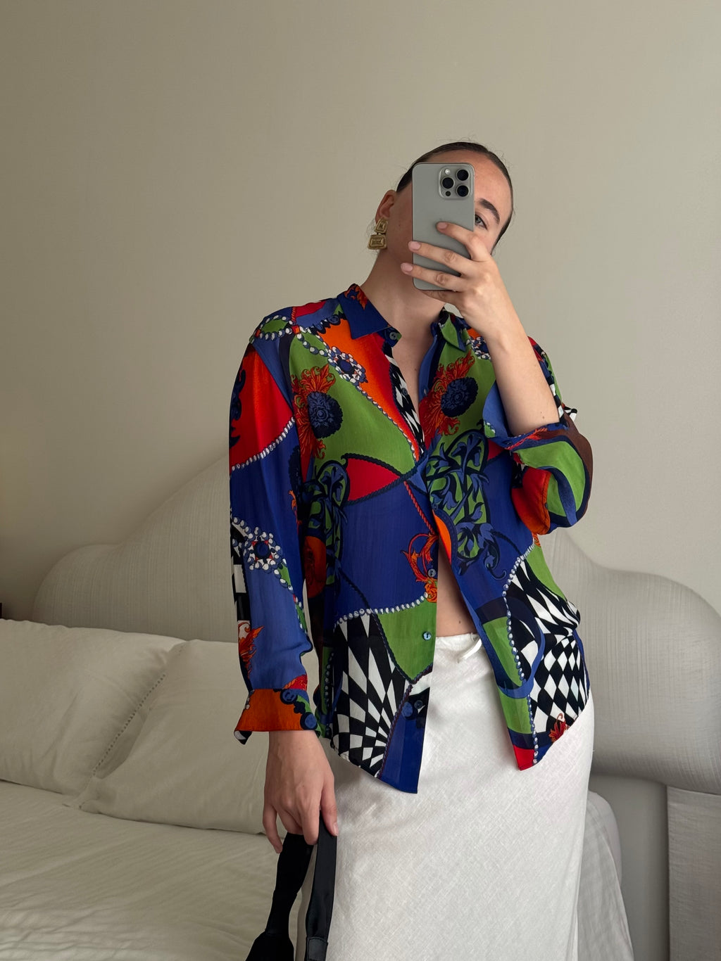 Viscose bright shirt