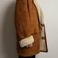 Vintage caramel shearling coat