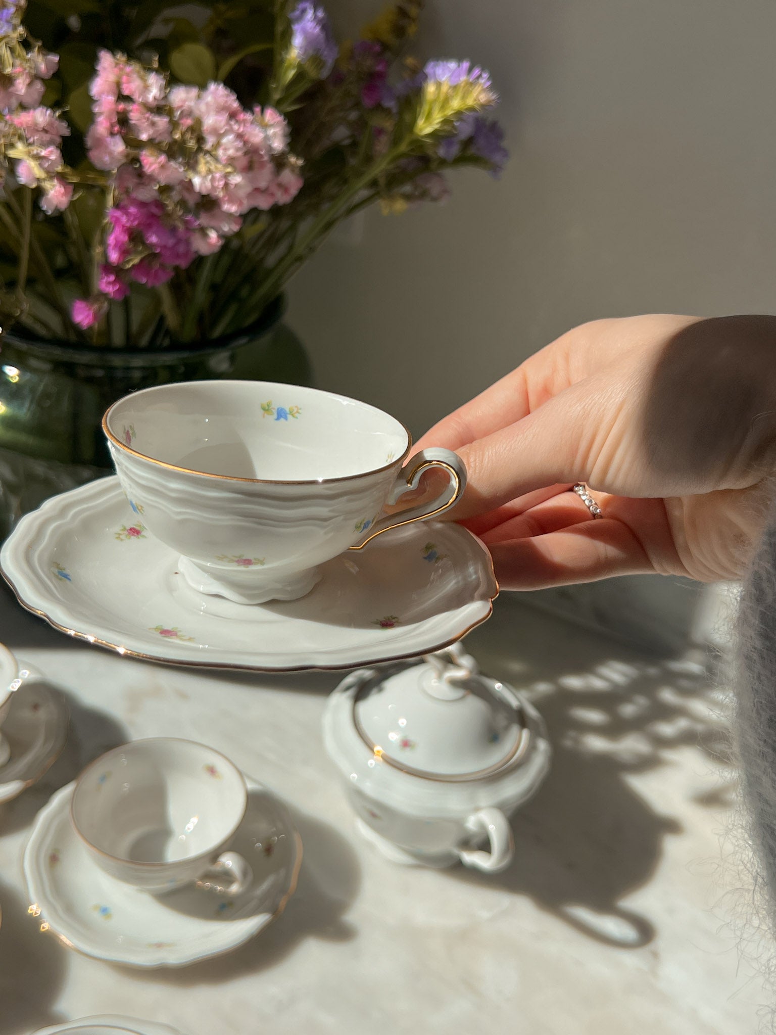 Servizio da caffè in porcellana bavarese