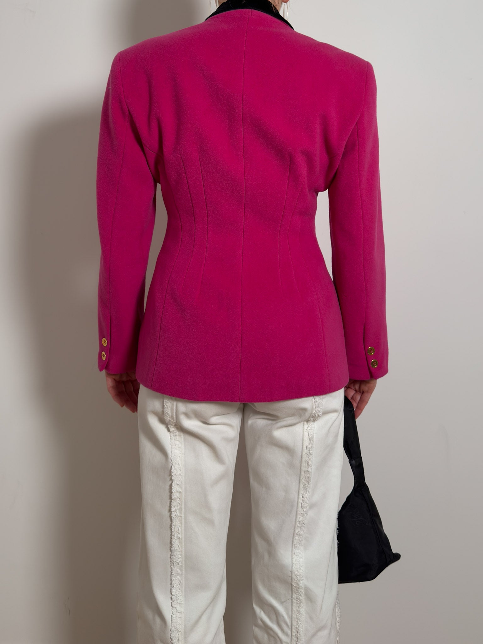 Pure wool cyclamen blazer