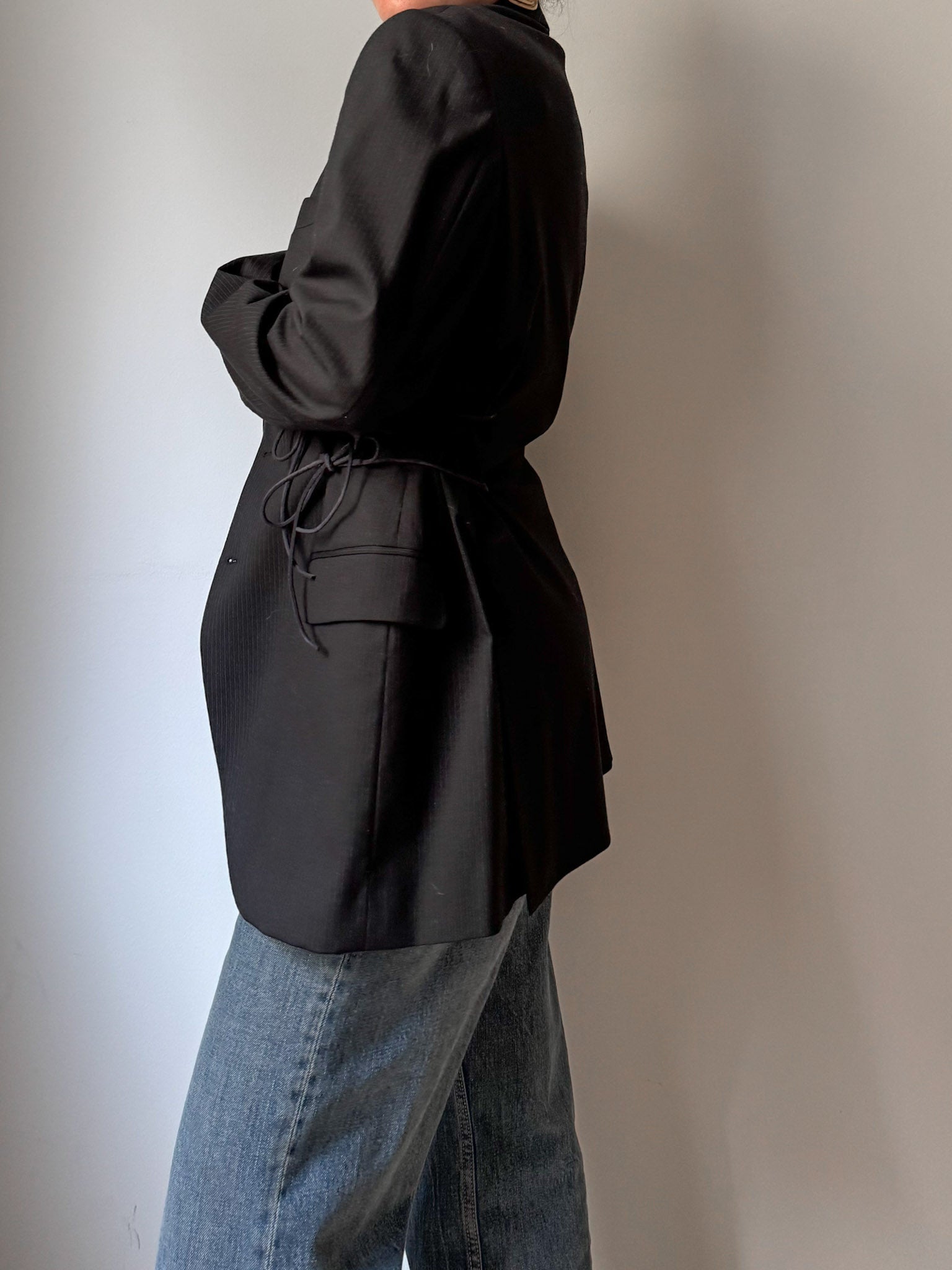 Brando pinstried dark blue blazer