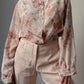 Silk blend floral blouse