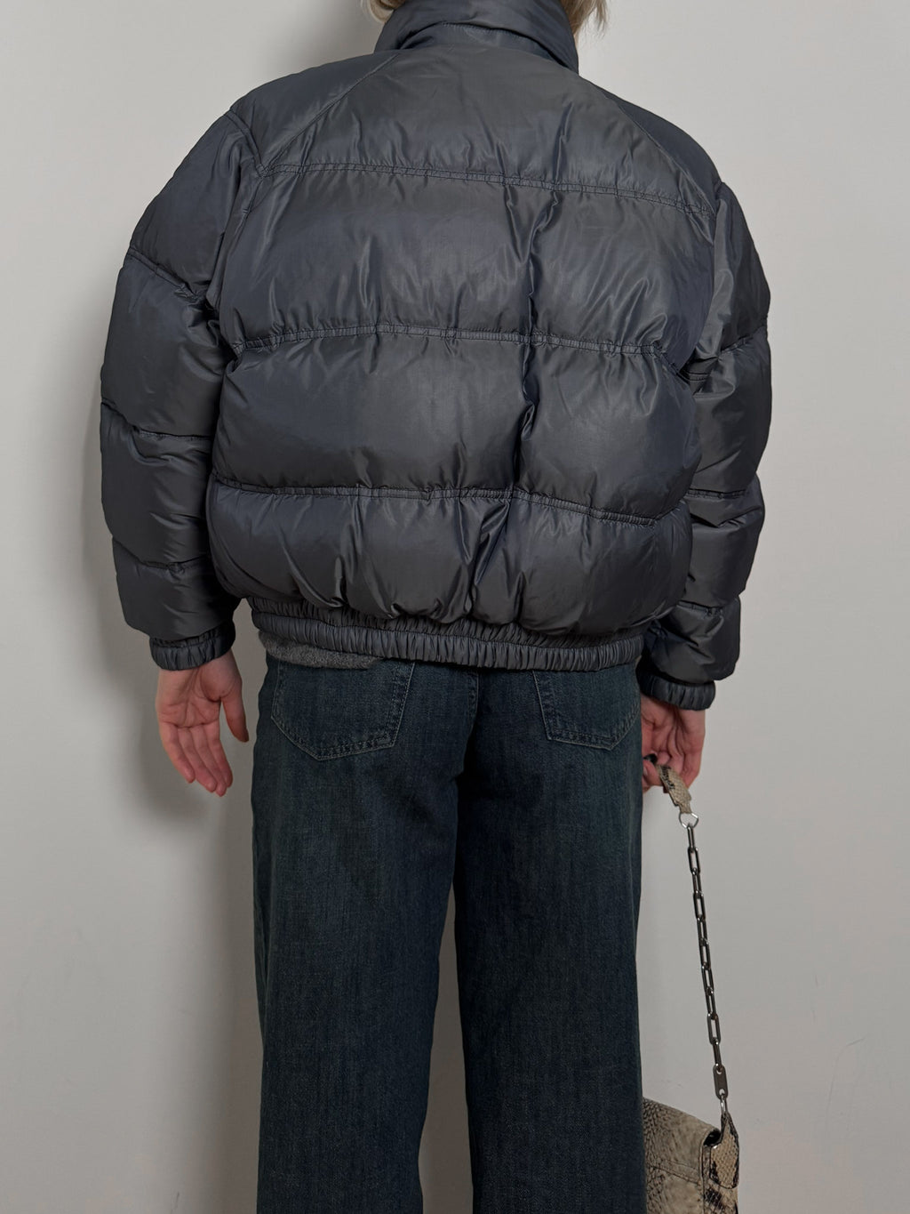 Real down grey puffer