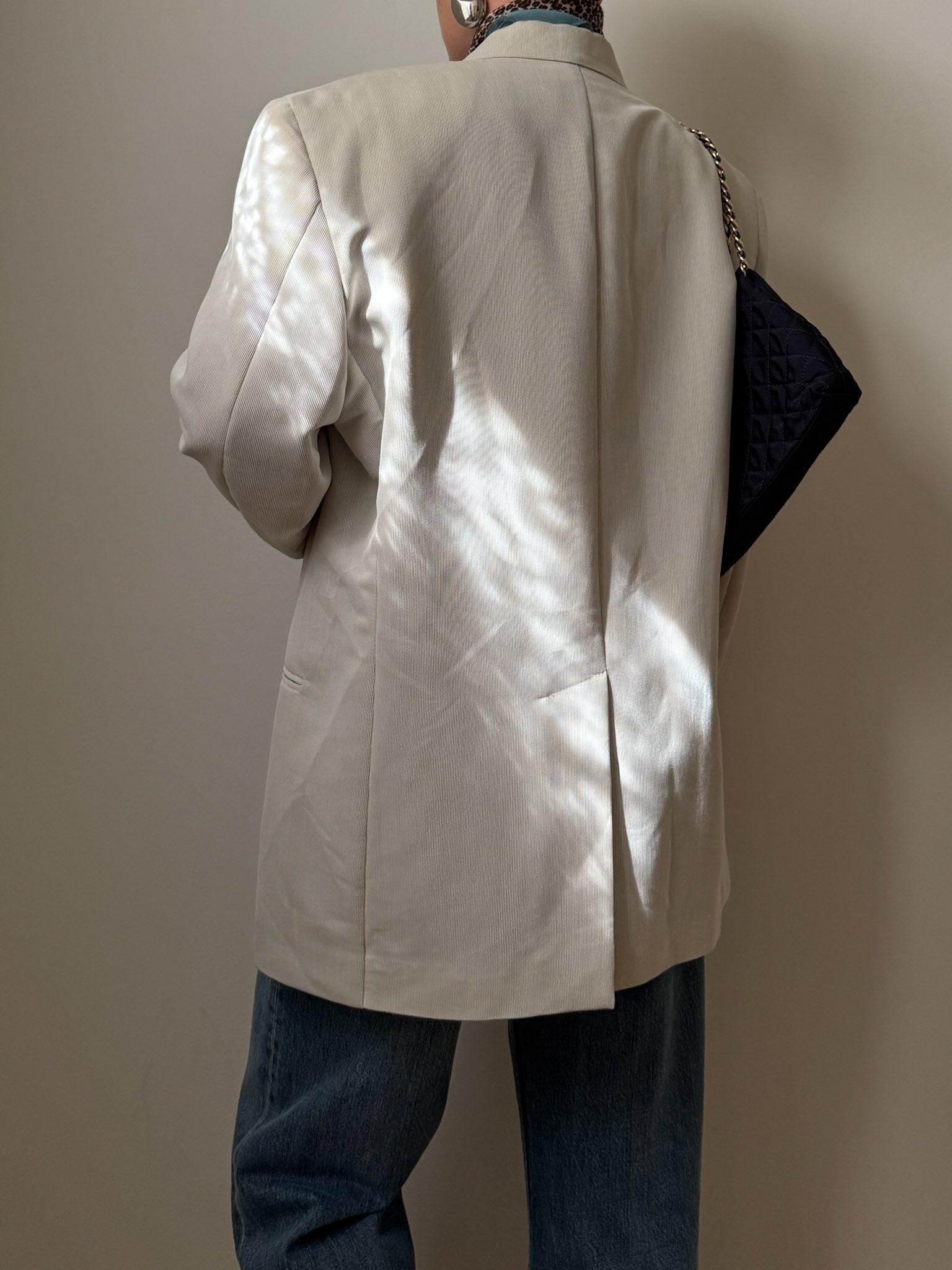 Viscose blend ice blazer